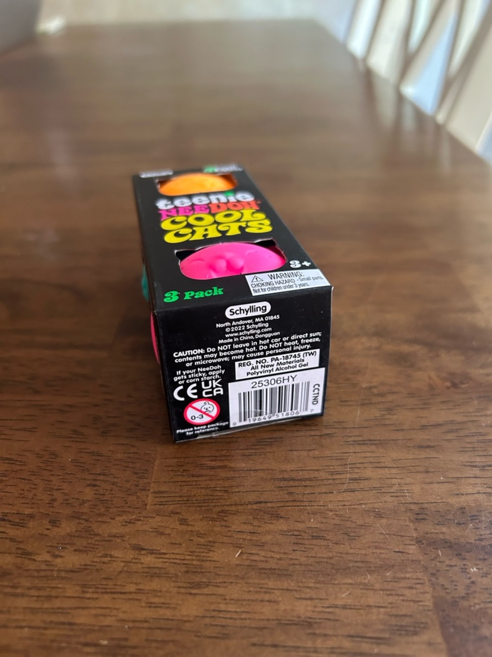 Teenie Needoh Cool Cats 3-Pack - Orange & Hot Pink - Picture 3 of 4